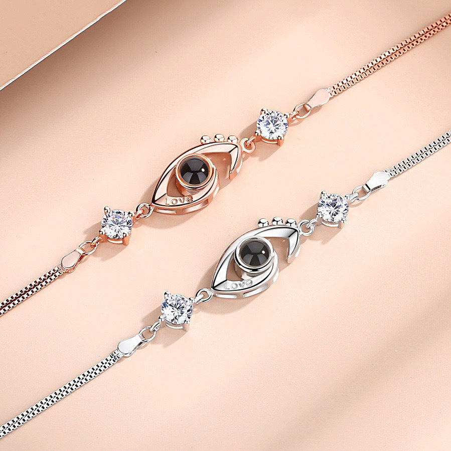 Women's S925 Silver Devil's Eye Projection Bracelet
