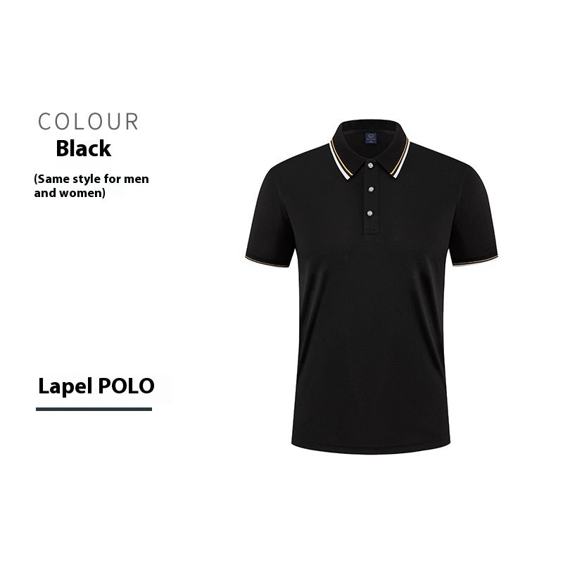 Short-sleeved cotton polo shirt