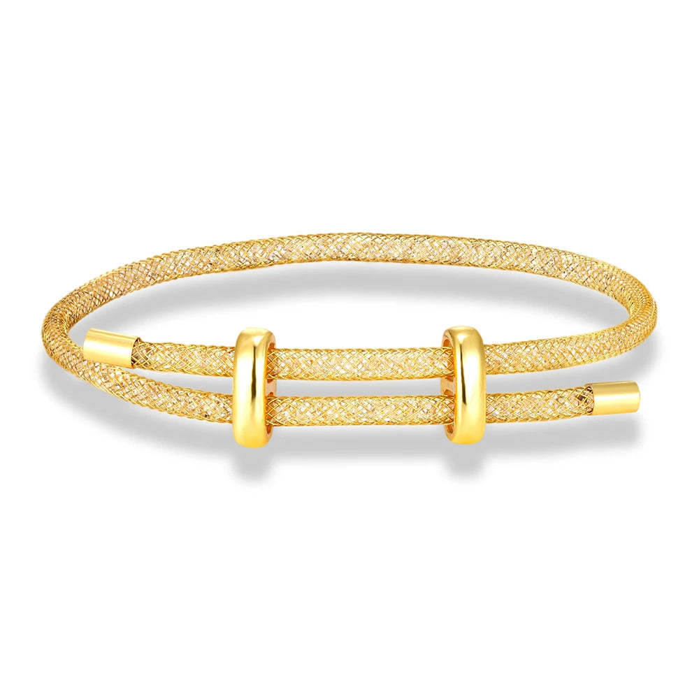 Star bracelet with rhinestone net