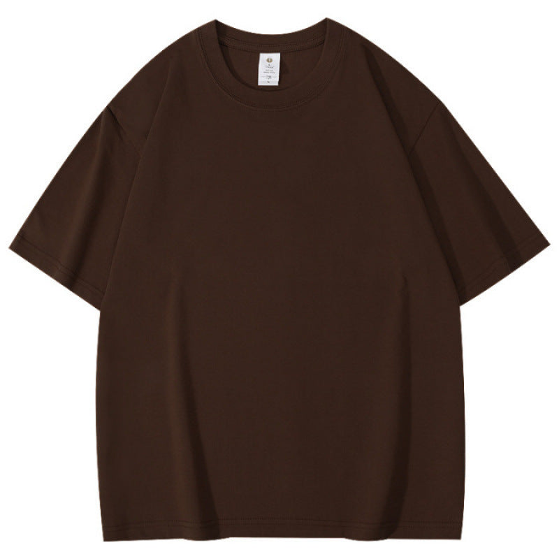 Loose-fitting round-neck T-shirt