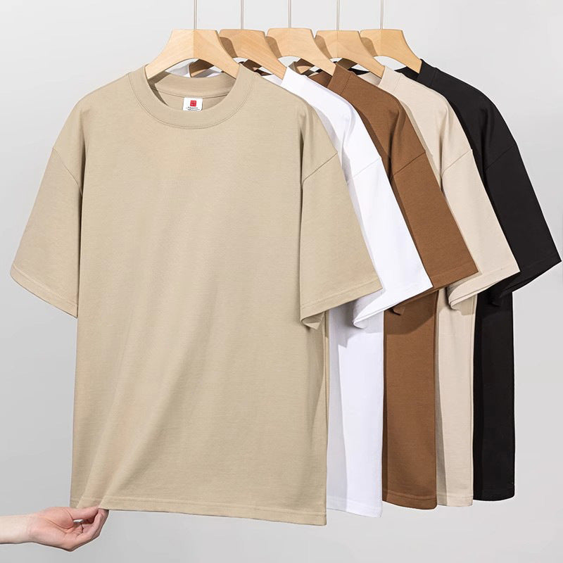 Loose-fitting round-neck T-shirt