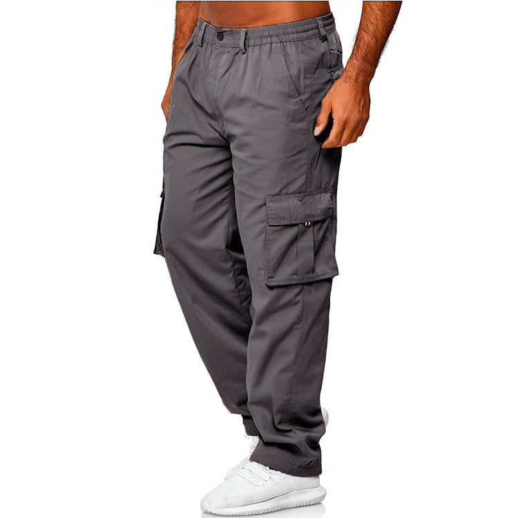 Men's Casual Loose Straight Cargo Pants