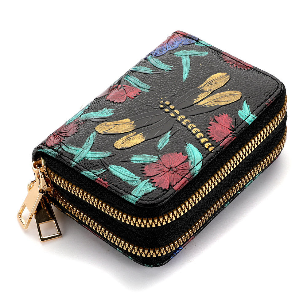 Women's Multiple Card Hand-painted Wallet Double Layer