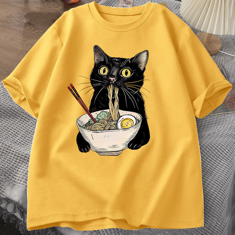 Women´s Print Cat T-Shirt