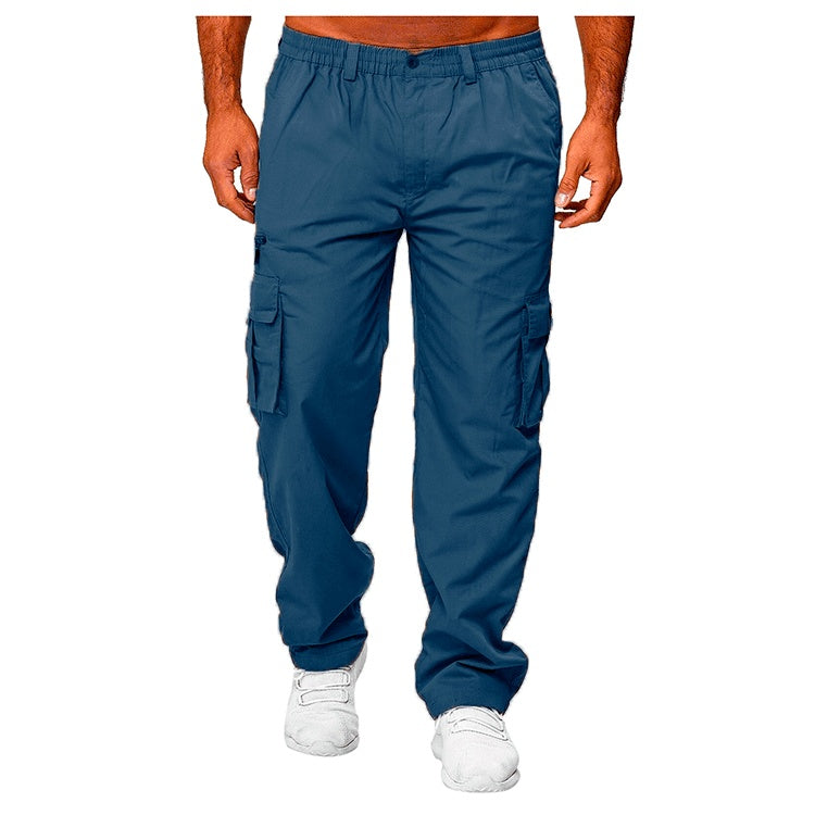 Men's Casual Loose Straight Cargo Pants
