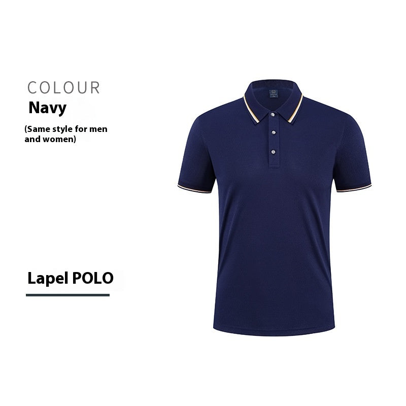 Short-sleeved cotton polo shirt