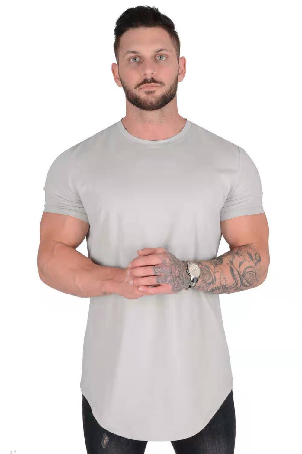 Men's Casual Short-sleeved Sports Fitness T-shirt