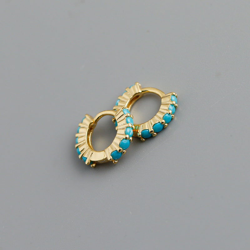S925 sterling silver hoop earrings