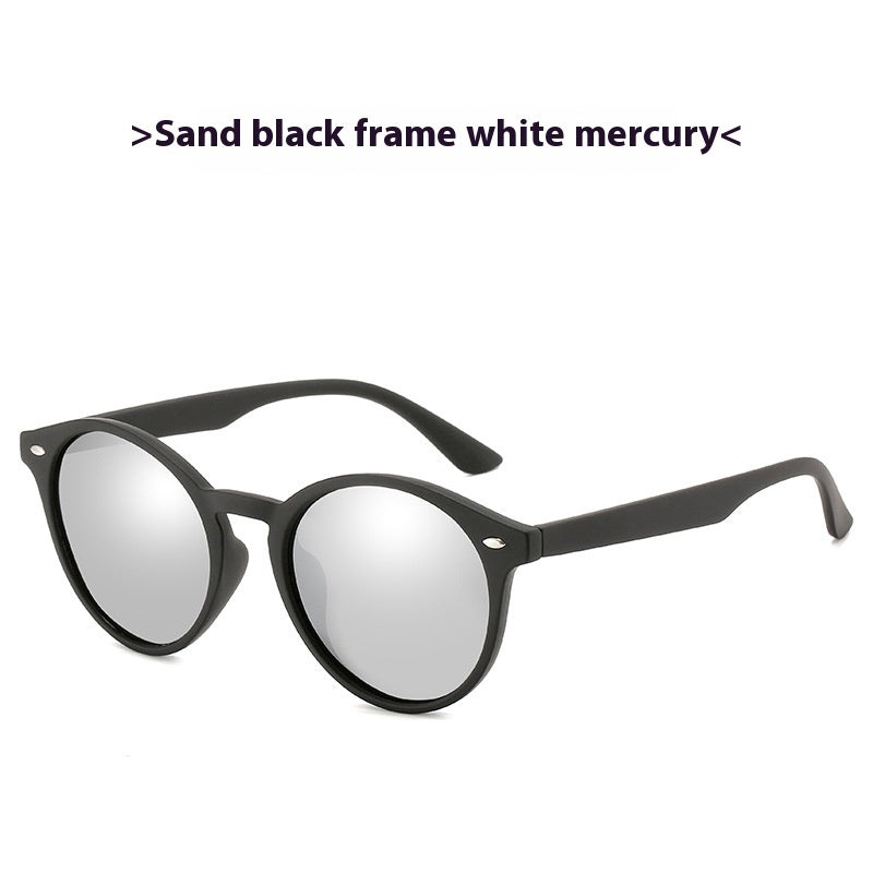 Unisex Retro Polarized Round Colorful Film Sunglasses