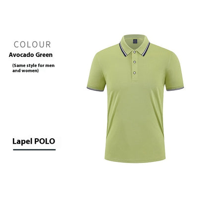 Short-sleeved cotton polo shirt