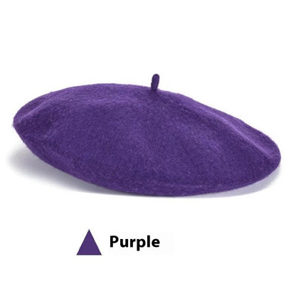 Women's Wool Beret Vintage Hat