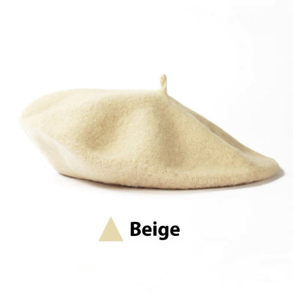 Women's Wool Beret Vintage Hat