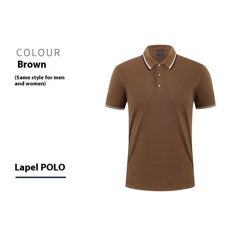 Short-sleeved cotton polo shirt