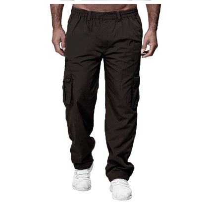 Men's Casual Loose Straight Cargo Pants
