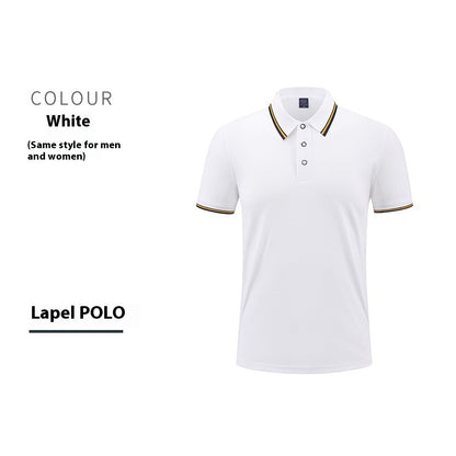 Short-sleeved cotton polo shirt