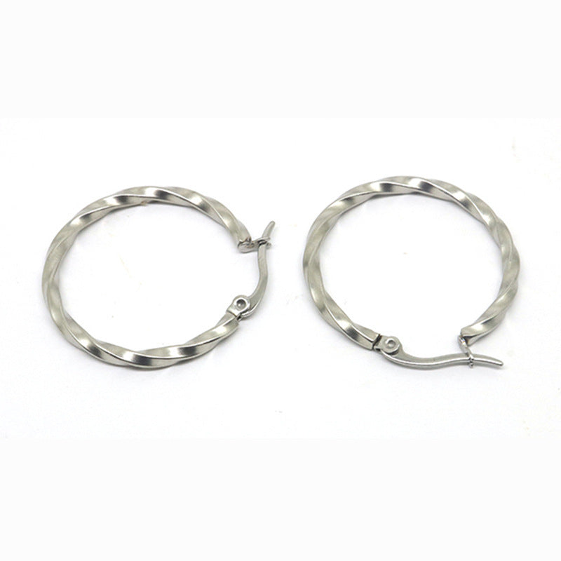 Large circle earrings