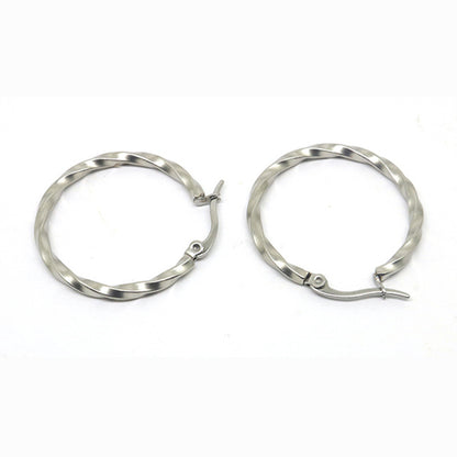 Large circle earrings