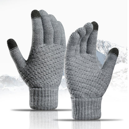 Men's and Women's gloves Cashmere-like Thickened Warm