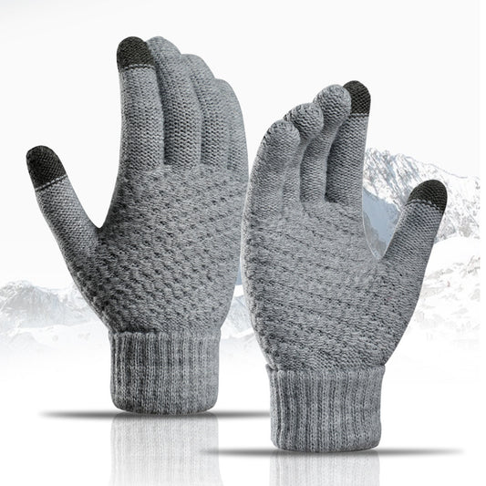 Men's and Women's gloves Cashmere-like Thickened Warm
