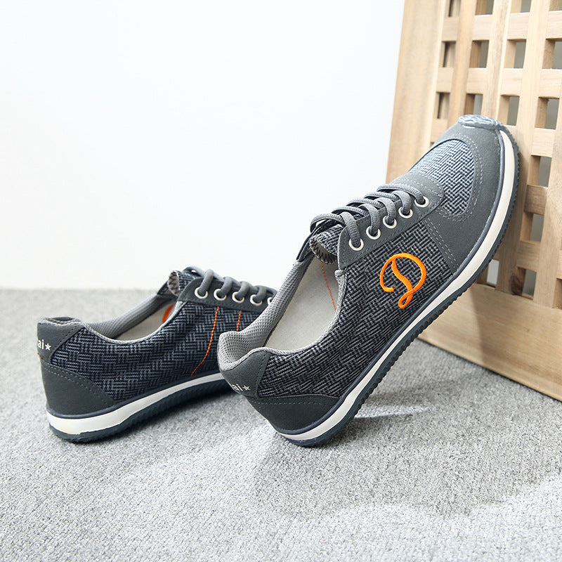 Men's casual cotton linen canvas sneakers