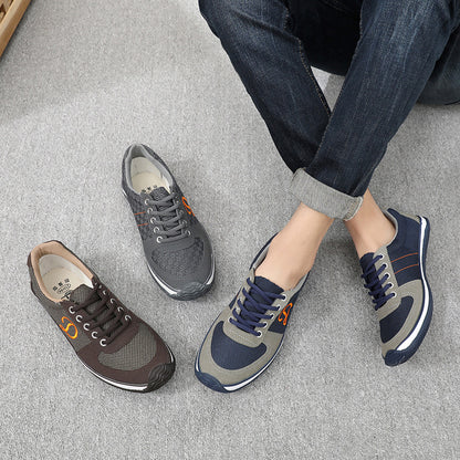 Men's casual cotton linen canvas sneakers