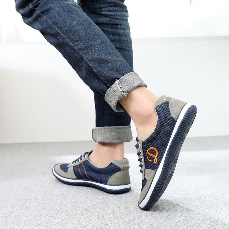 Men's casual cotton linen canvas sneakers