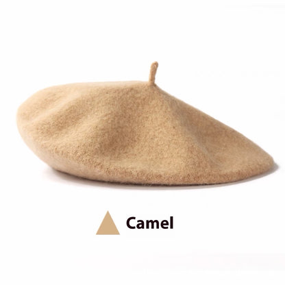 Women's Wool Beret Vintage Hat