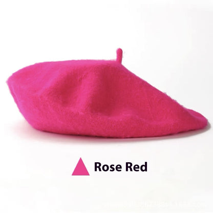Women's Wool Beret Vintage Hat