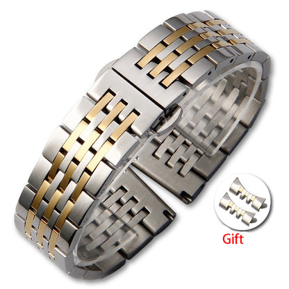 Stainless Steel Solid Seven Beads Strap