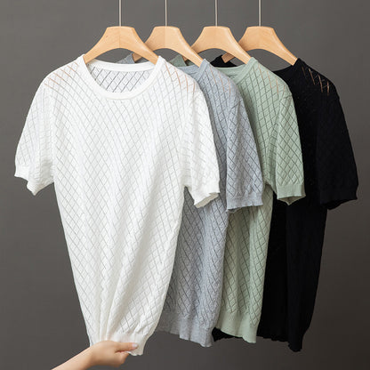 Men's short-sleeved cotton T-shirt