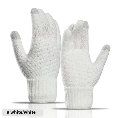 Men's and Women's gloves Cashmere-like Thickened Warm