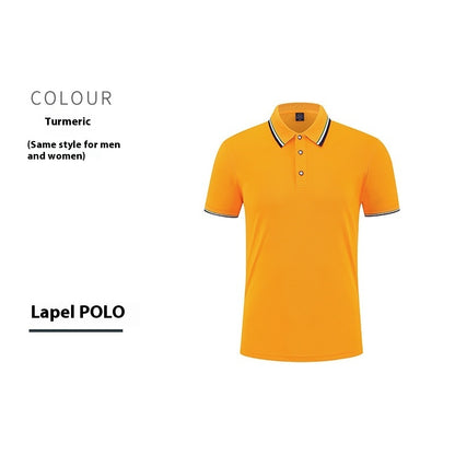 Short-sleeved cotton polo shirt