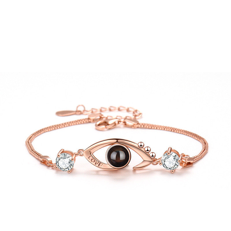 Women's S925 Silver Devil's Eye Projection Bracelet