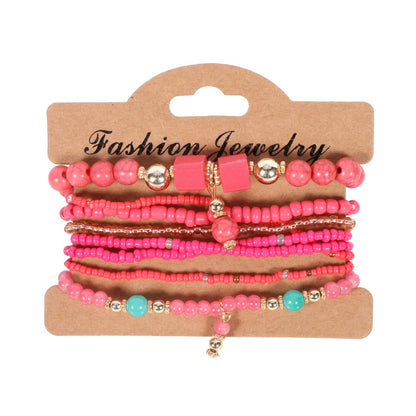 Women's Handmade Bohemian Beaded Bracelet Set