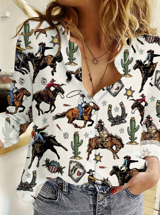 Women's Long Sleeve Casual Shirt