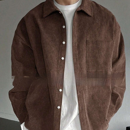 Men's casual corduroy shirt