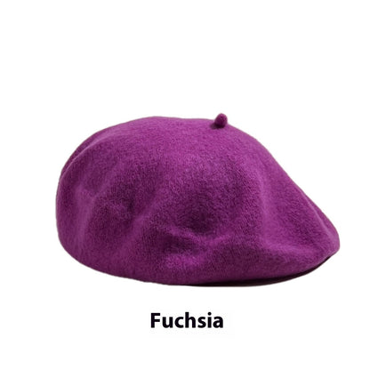 Women's Wool Beret Vintage Hat