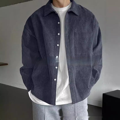 Men's casual corduroy shirt