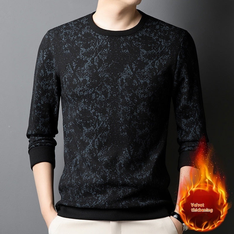 Men's Sweater Round Neck Long-sleeved