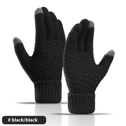 Men's and Women's gloves Cashmere-like Thickened Warm