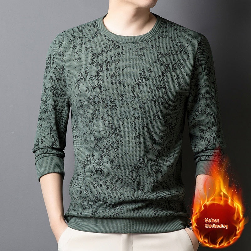 Men's Sweater Round Neck Long-sleeved