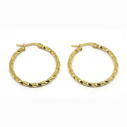 Large circle earrings