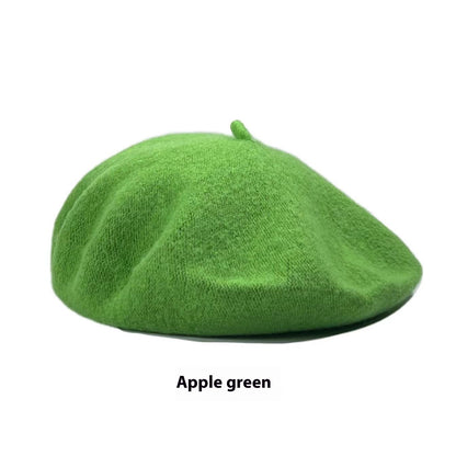 Women's Wool Beret Vintage Hat