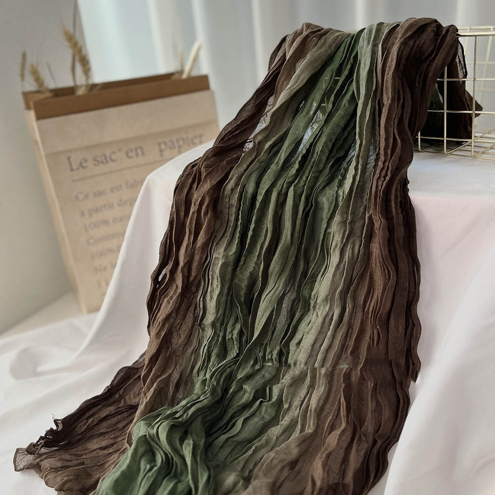 Men's And Women's Color  Long Strip Cotton And Linen Feel