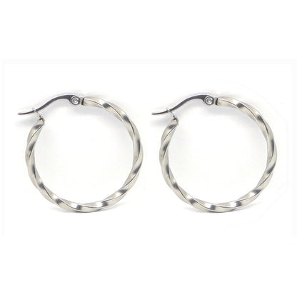 Large circle earrings