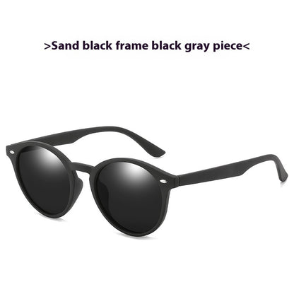 Unisex Retro Polarized Round Colorful Film Sunglasses