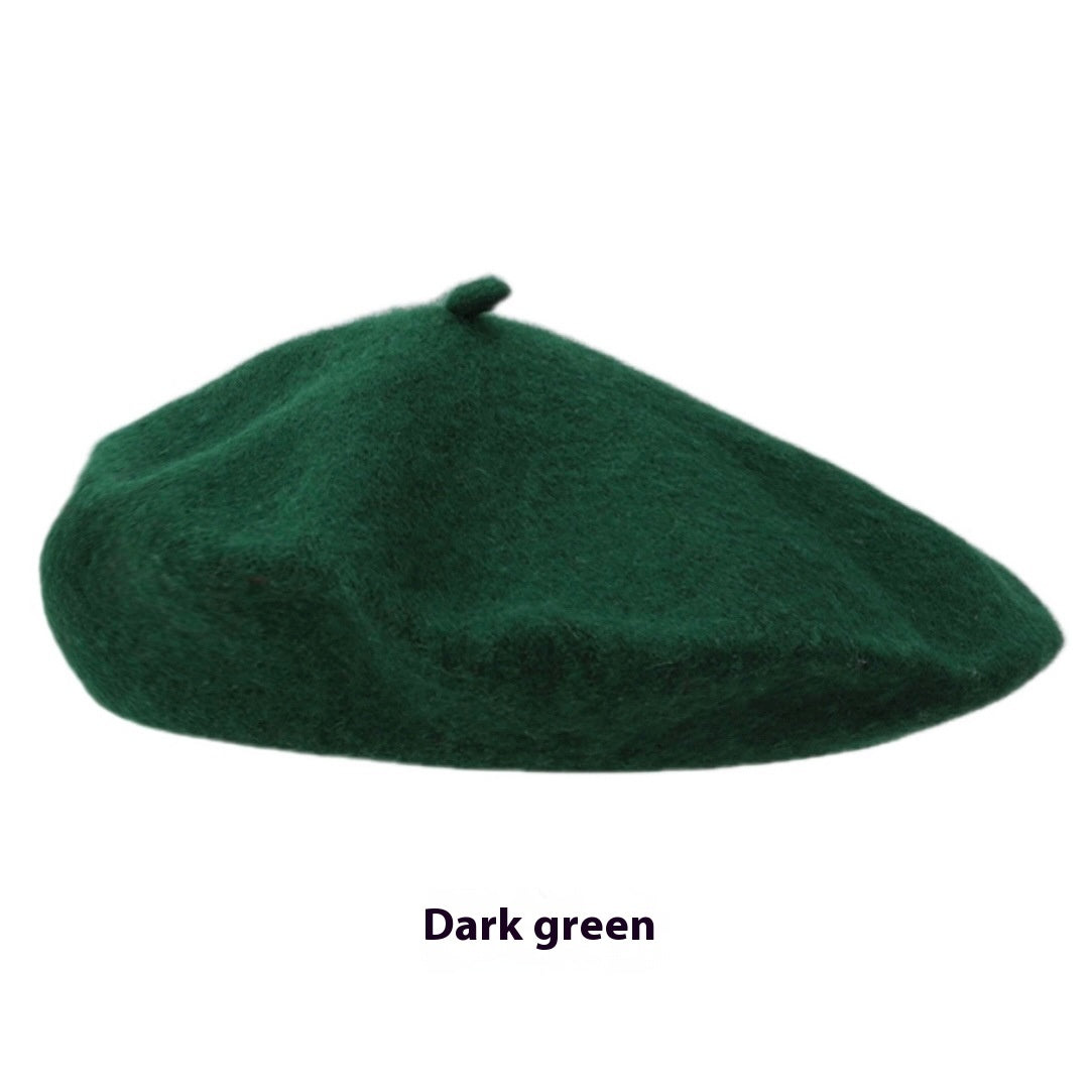 Women's Wool Beret Vintage Hat