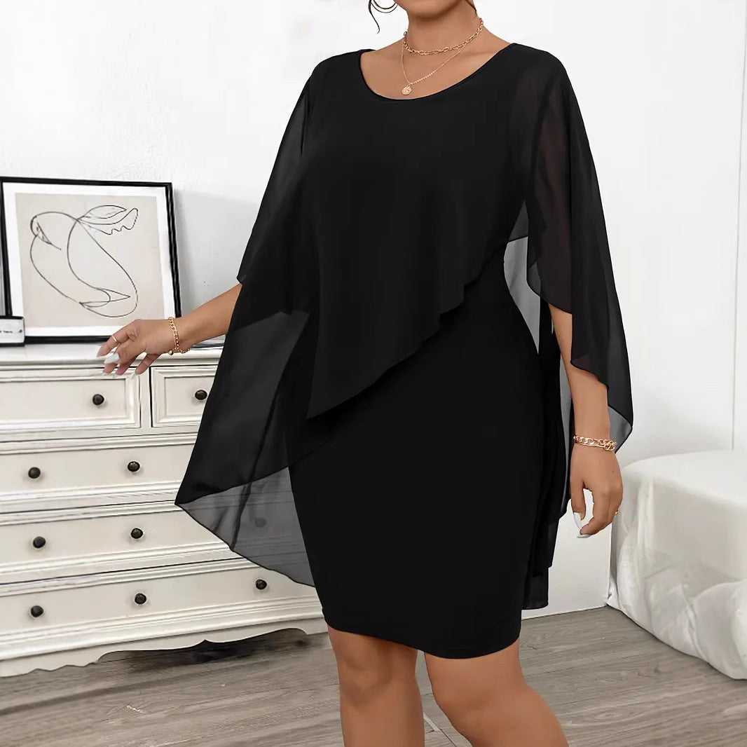 Women´s Dress Chiffon Shawl Wrapped Hip