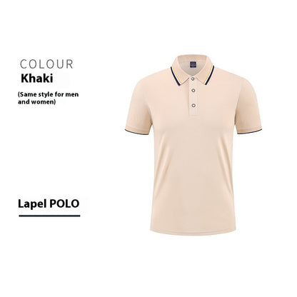 Short-sleeved cotton polo shirt
