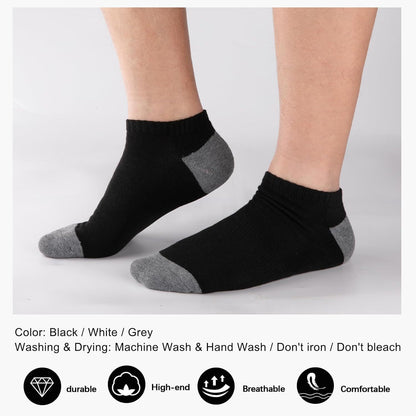 Men's low cotton ankle socks